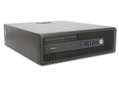 Pre-Owned HP 600 G2 Desktop Computer Intel Pentium G4400 3.3GHz CPU 8GB Ram, 1TB HDD, New 22" LCD, Keyboard & Mouse, WiFi, DVD, Win10 Pro PC (Refurbished)