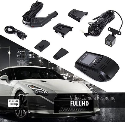 Pyle Dash Cam Rearview DVR Monitor 1.5” Digital Screen Rear View Dual Camera Video Recording System