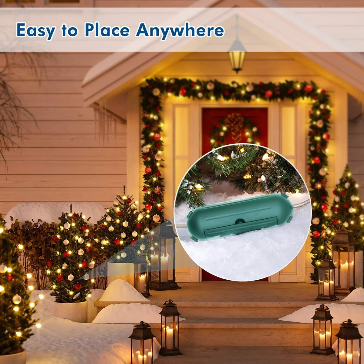 CZS Extension Cord Safety Cover Protectors Plug Connector Safety Seal Enclosure for Outside to Protect Holiday Decorations, LED Strip Light, Power Tool, Fountain,etc (4 Pack)