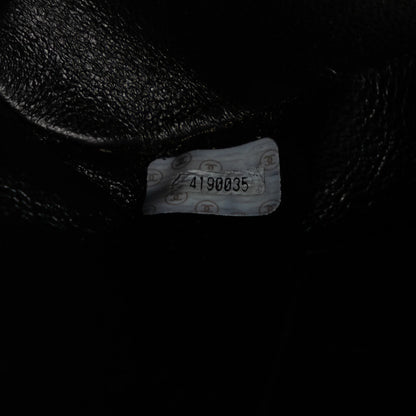 Pre-Owned Authenticated Chanel Quilted Lambskin Dome Shoulder Bag Leather Black Unisex (Good)