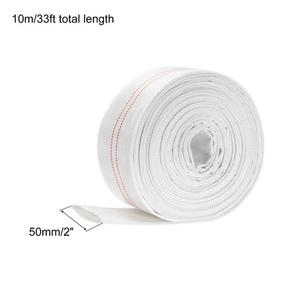 Lightweight Backwash Hose Lay Flat Reinforced Discharge PVC Hose 2" ID 33ft for Swimming Pool