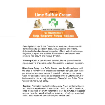 Healthy Paw Life - Lime Sulfur Dip Pet Skin Ointment (2 oz x 2 Jars) - Pet Care for Itchy and Dry Skin - Safe Cream Ointment for Dog, Cat, Puppy, Kitten, Horse (2 oz x 2) (2 oz x 2)