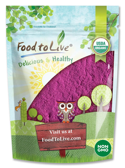 Organic Black Currant Powder, 4 Pounds — Non-GMO, Raw, Vegan, Kosher — by Food to Live