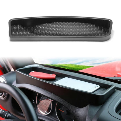 NS for Jeep Wrangler JK 11-17 Front Dashboard Storage Box Tray Trim Accessories