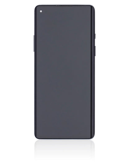 Replacement OLED Assembly With Frame Compatible For OnePlus 8 / 5G (Non-Verizon 5G UW Frame) (Refurbished) (Onyx Black)