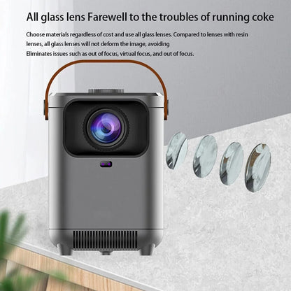 LEXKUYI 5G 4K Support HD Home Theater Cinema Projector WiFi Bluetooth LED Movie Gaming Projector