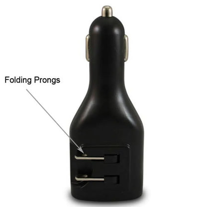 3ft Metal USB Cable w 2-Port USB Car Home Charger P2G for Blackberry KEYone, Key2 LE - BLU G9, Vivo XI Plus 5 - CAT S61 S48c - Coolpad Legacy - Essential Phone (PH-1) - Google Pixel XL 3a XL 3