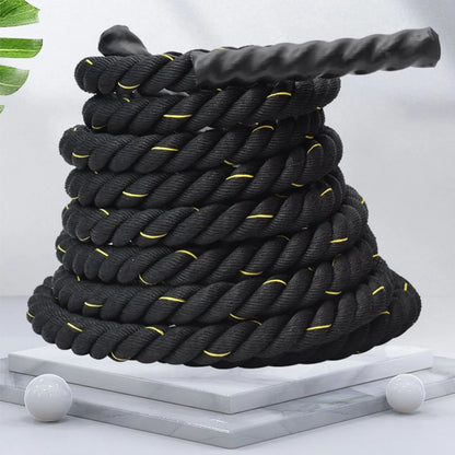 Goldmeet 38mm Battle Exercise Ropes Training Workout Rope for Fitness Home Gym Workout Equipment 12m