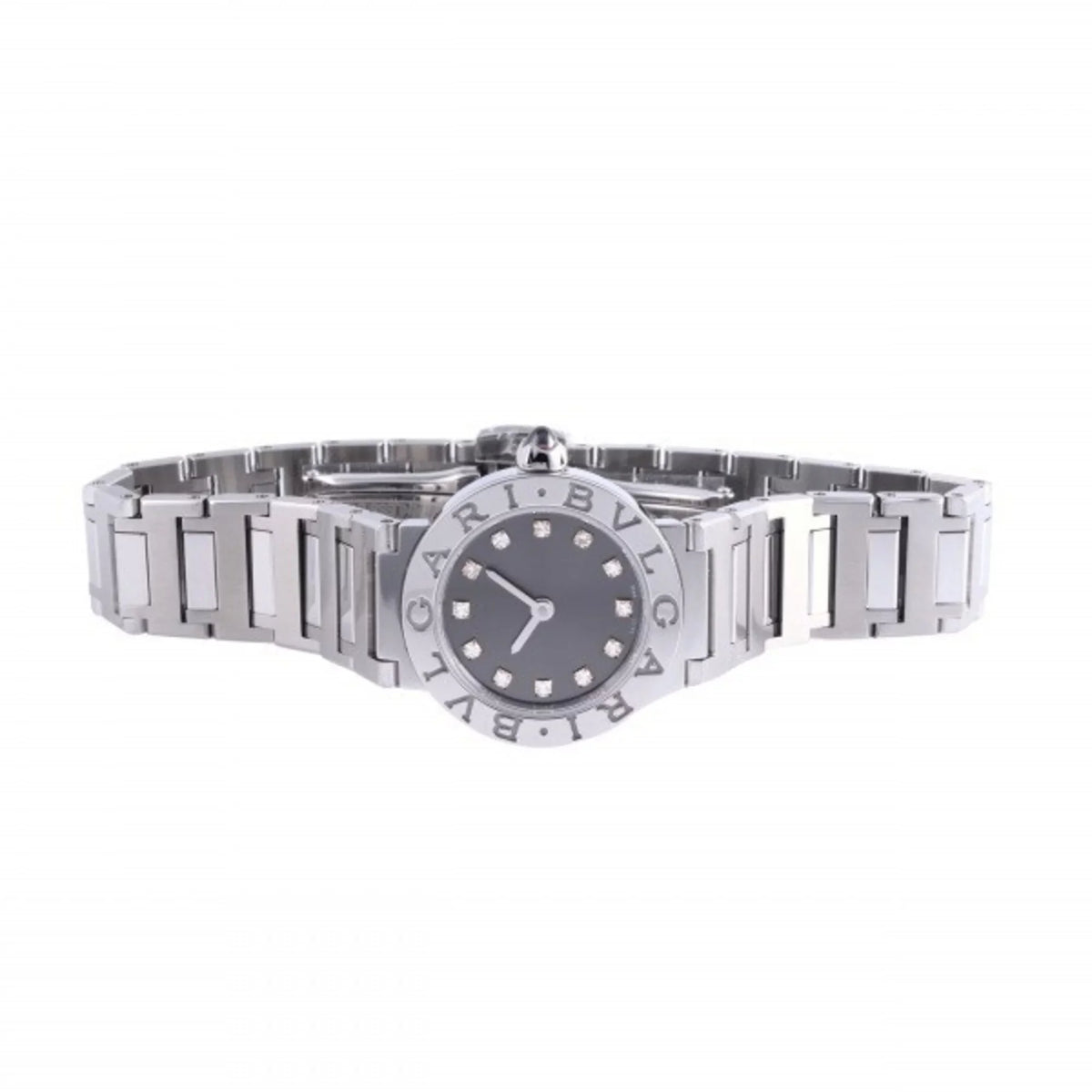 Pre-Owned Bulgari BVLGARI BBL23C6SS/12 gray dial watch ladies (Good)