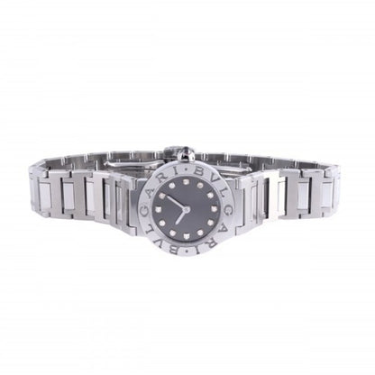 Pre-Owned Bulgari BVLGARI BBL23C6SS/12 gray dial watch ladies (Good)