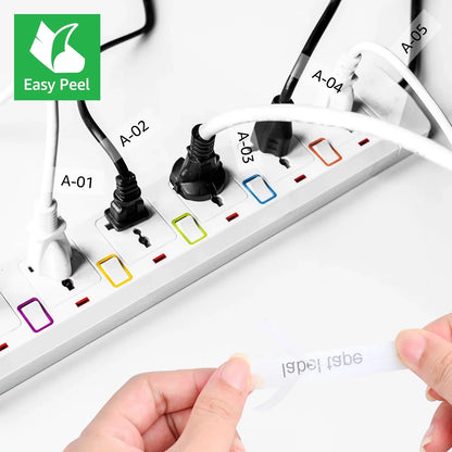 GREENCYCLE 5PK Compatible for Brother P-touch 12mm x 8m Black on Clear TZ TZe TZe-FX131 TZ-FX131 TZe-131 TZ-131 Flexible ID Cable Wire Label Tape