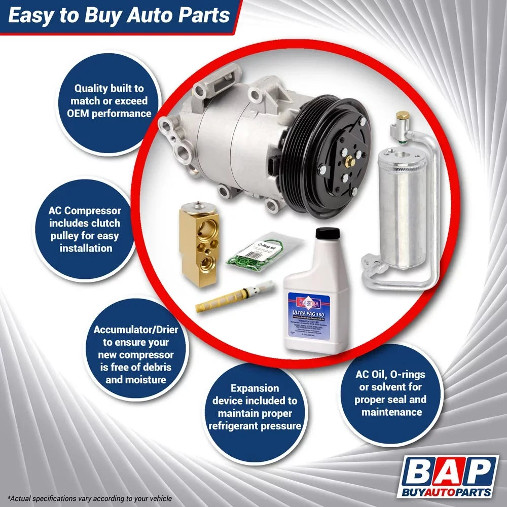 For Ford Escape Mazda Tribute Mercury Mariner 4-Cyl AC Compressor & A/C Kit - Buyautoparts