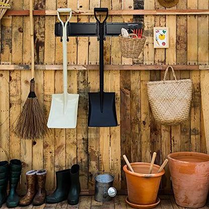 RaxGo Garage Tool Storage Rack, 8 Piece Wall Mounted Garage Organizer