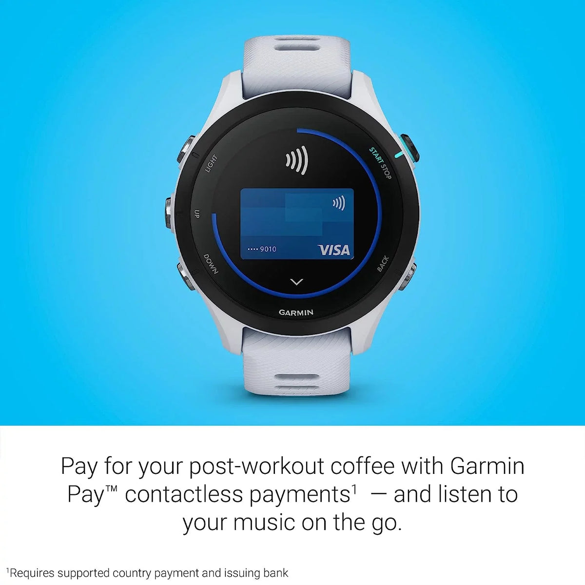 Garmin Forerunner 255S Music, Smaller GPS Running Smartwatch with Music, Advanced Insights, Long-Lasting Battery, Whitestone with Charging Base, Workout Towel, 6Ave Travel & Cleaning Kit