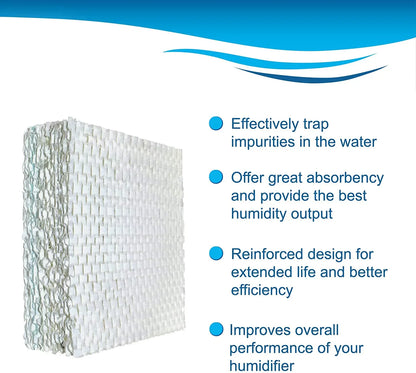 HQRP 2-pack Wick Filter Replacement for Bemis Essick Air AIRCARE SS390DWHT, 826000, 826800, 826600, 826900, 821000, 821001, 831000 Evaporative Humidifiers