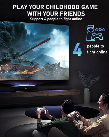 New dual joystick console controller, TV HDMI HD 4K TV console PS1 double play controller, more than 20,000 games, 4K HDMI output and wireless controller relive classic games.