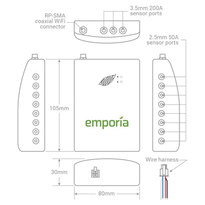 Gen 2 3-PHASE Emporia Vue with 16 Sensors