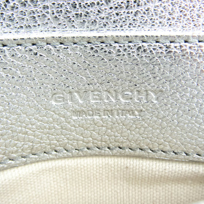 Pre-Owned Givenchy Duetto BB500VB01C Women's Leather Shoulder Bag Beige,Silver (Good)