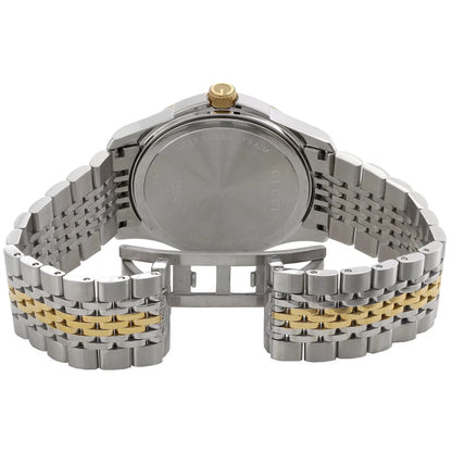 Gucci Ya126409 Diamond Watch G-Timeless 38mm Two Tone Yellow S. Steel PVD 2 CT.