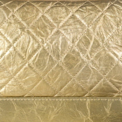 Pre-Owned Authenticated Chanel Medium Gabrielle Hobo Lambskin Leather Gold Shoulder Bag Unisex (Good)