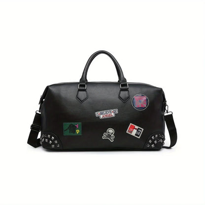 MICHROE Travel Bag Large Tote Crossbody Handbag PU Leather Weekender Duffel Bag