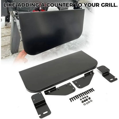 Kojem Folding Shelf for All 24" Camp Chef Grills Pellet Grille Front Shelf Powder Coated Steel Replaces PGFS24 Black