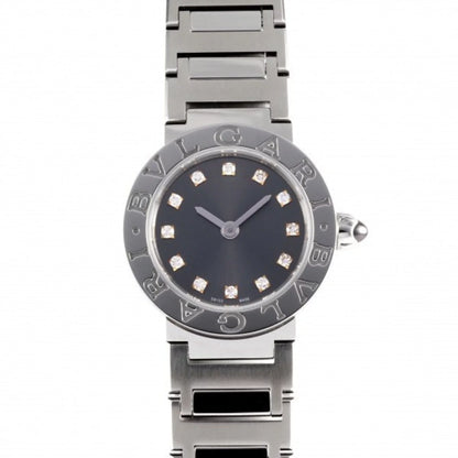 Pre-Owned Bulgari BVLGARI BBL23C6SS/12 gray dial watch ladies (Good)