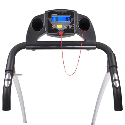 Foldable Electric Treadmill with LCD Display - 63.5 - Get fit at home with our foldable treadmill!