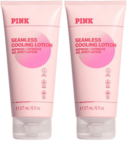 Victoria's Secret/PINK Seamless Cooling Lotion with Aloe 6 fl. oz. set of 2