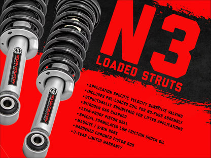 Rough Country 3.5" Lift Kit (fits) 2014-2018 Chevy Silverado GMC Sierra 1500 4WD | N3 Loaded Struts/Shocks | 19432
