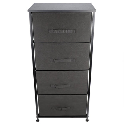 Home Basics 4 Drawer Storage Organizer, Black
