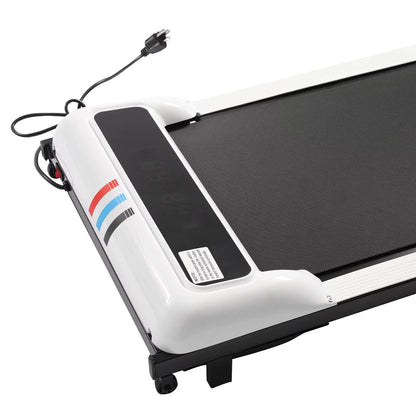 ZhdnBhnos 600W 2.25HP Electric Home Treadmill 2 in 1 Under Desk Walking Jogging Pad Portable Motorized Fitness Running Machine Remote Control