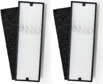 Nispira Particle/Carbon HEPA Filter Set For Blueair Sense+ Sense Air Purifier | Removes Smoke, Chemical VOCs, Odor, Pet Dander | 6 Sets