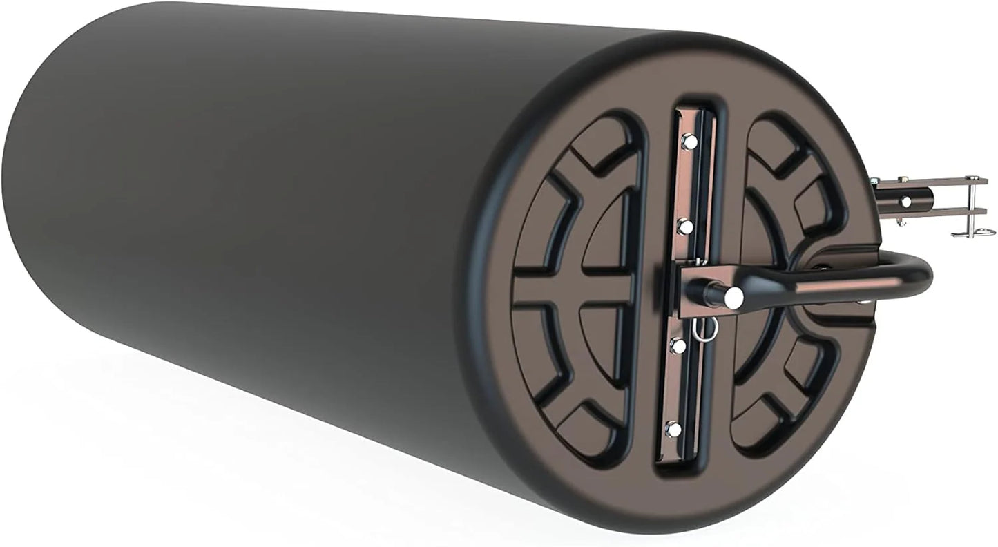 18 x 48 Tow Behind Poly Lawn Roller 550 lbs Weight with Water, Poly Drum and Steel Frame, with Plug. Designed for Lawn and Garden Tractors