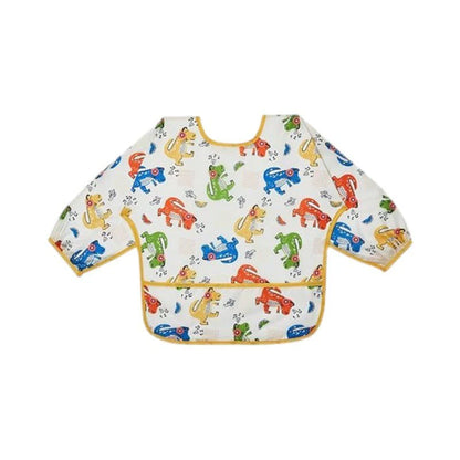 5-Pack Waterproof Long-Sleeve Bibs, Stain-Resistant & Adjustable