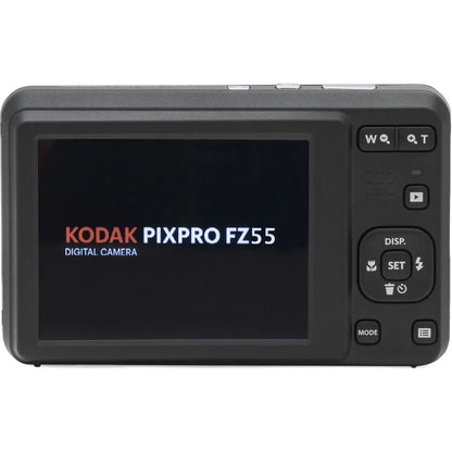 Kodak PIXPRO FZ55 Digital Camera (Blue) + Extra Battery +Tripod + 1 Yr Warranty -64GB Kit