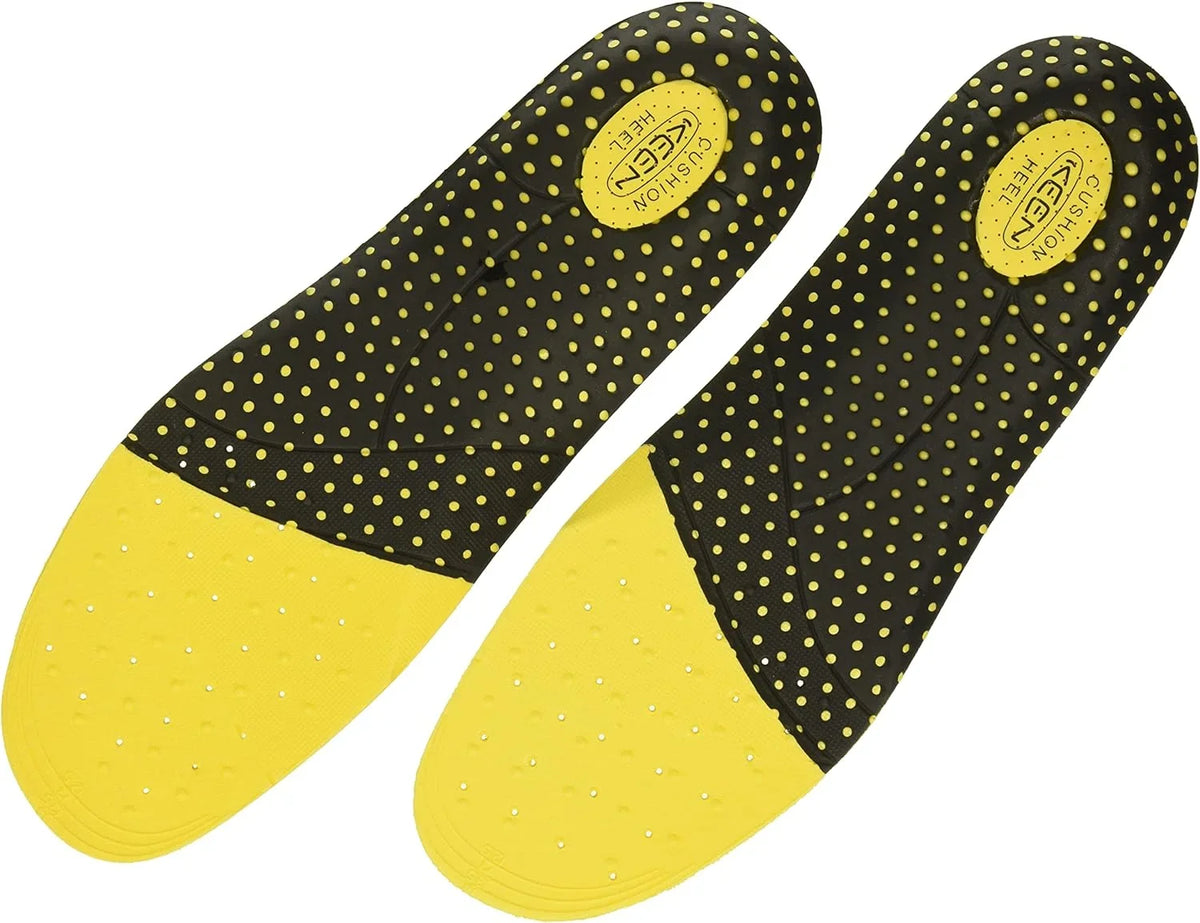 KEEN Utility Mens K-10 Insole Replacement with Heel Pad for Neutral Arch Support in Work Boots Yellow L