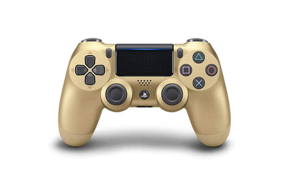 PlayStation 4 Wireless 2 Controller Bundle - Gold DualShock - Like New With Earbuds BOLT AXTION