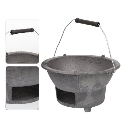 Cast Iron Barbecue Stove Outdoor BBQ Charcoal Stove Camping Barbecue Tool