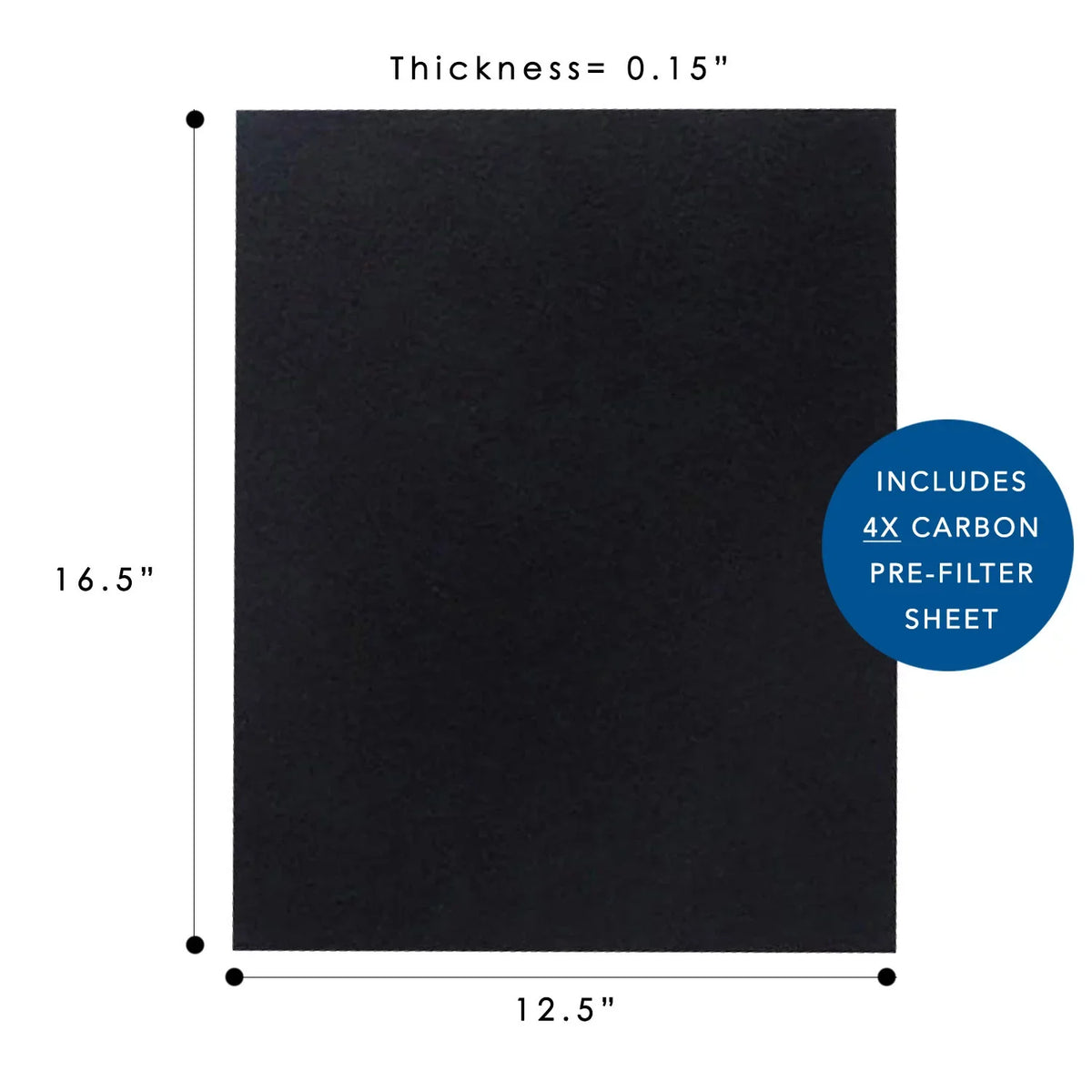 Hepa Filter for Winix 115115 Replacement Filter A for C535, 5300-2, 6300-2,P300, 5300 and 5500 (1 Set)