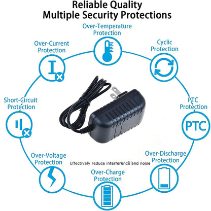 K-MAINS 6V AC/DC Adapter Replacement for Precor 842 842ies C842 R C842i C846i C846 Elliptical Laid-back Two-wheeler Version 1 6VDC 6 Volt DC6V Output Power Supply Cord (NOT 12V output.)