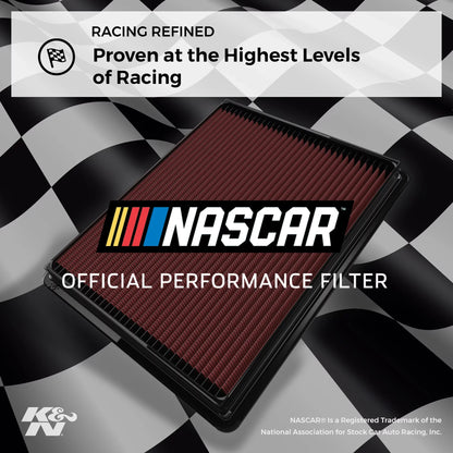 K&N Engine Air Filter: High Performance, Premium, Washable, Replacement Filter: 2018-2019 HYUNDAI/KIA (Accent, Rio), 33-5081