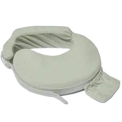 Firm Foam Nursing Pillow with Wraparound Strap, Pocket, Washable Cover