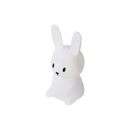Rabbit-Shaped LED Night Light – USB, Tap Control, Multi-Color