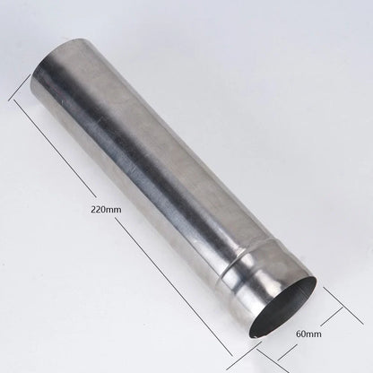 moobody Stainless Steel Net Tube Camping Heating Stoves Chimney Accessory, Portable Tent Firewood Stove Chimney Bent and Straight Tube, for Camping