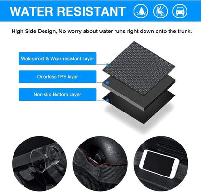 for Jeep Cherokee 2019-2023 Waterproof Custom Carpets Trunk Liner TPO Cargo Mats