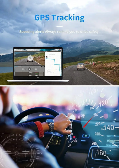 JOMISE K17 Dash Cam 4K GPS 12" Rear View Mirror Camera 2160P Ultra HD Front and Rear Night Vision Parking Assistante 64GB Card