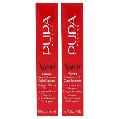 Pupa Milano Vamp! Mascara - 300 Deep Night - Pack of 2 , 0.32 oz Mascara