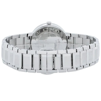 Movado Sapphire Quartz Silver Mirror Dial Ladies Watch 0607547