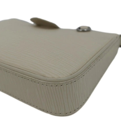 Pre-owned LOUIS VUITTON Easy Pouch On Strap Epi Leather Shoulder Bag Cream